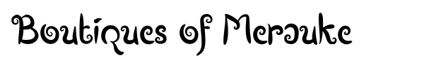 Boutiques of Merauke font preview